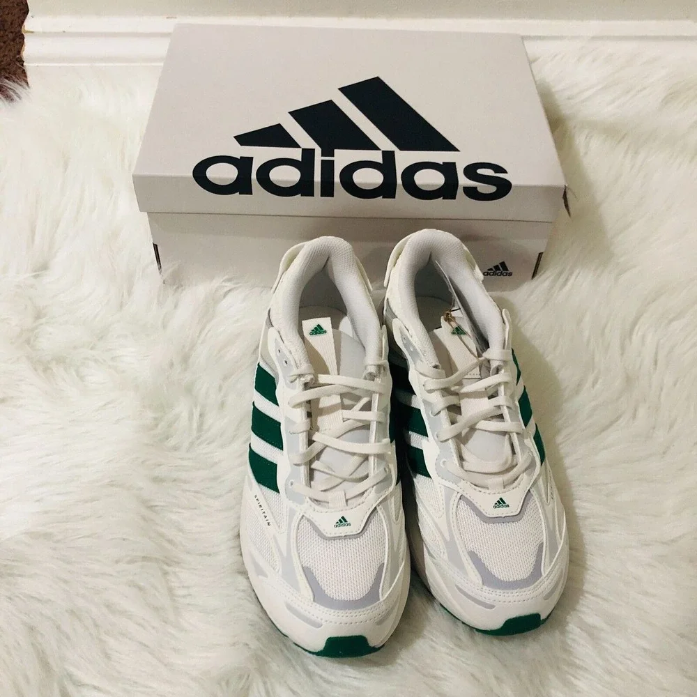 Adidas Spiritain 2000 Mens 8.5 Womens 9.5 White Green Running Shoes GZ9582‎ NEW